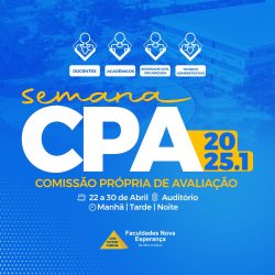 FACULDADES NOVA ESPERANÇA ANUNCIAM A SEMANA CPA 2025.1