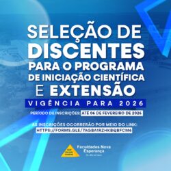 O NUPEA abre inscrições para SELEÇÃO DE DISCENTES PARA O PROGRAMA DE INICIAÇÃO CIENTÍFICA E EXTENSÃO – PROICE 04/2026