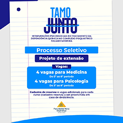 FACENE/FAMENE lançam edital para seleção do Projeto de Extensão “Tamo Junto” voltado à saúde mental