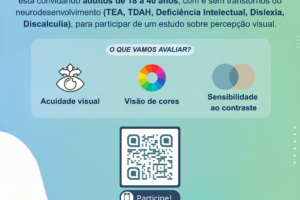 Participe de pesquisa sobre visão e neurodesenvolvimento da UFPB