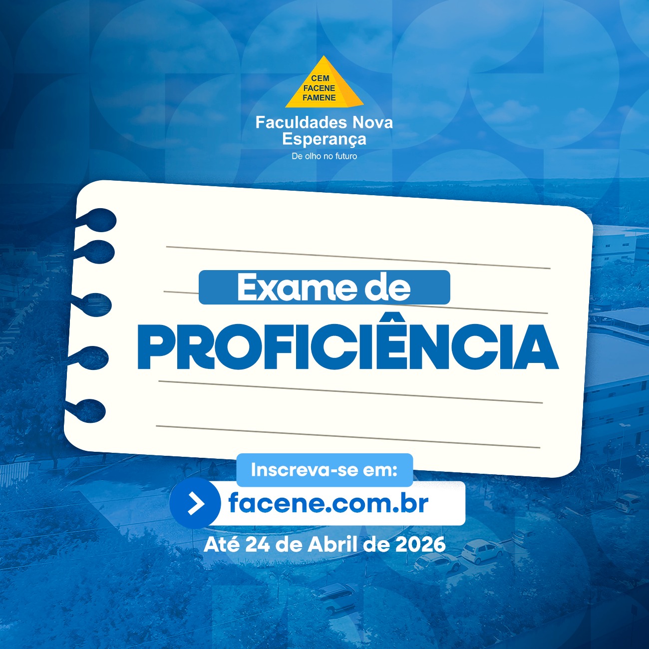 INSCRIÇÕES HOMOLOGADAS – EXAME DE PROFICIÊNCIA EM LÍGUA INGLESA
