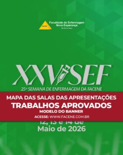 Semana de Enfermagem FACENE: modelo de banner e locais de apresentação já estão disponíveis