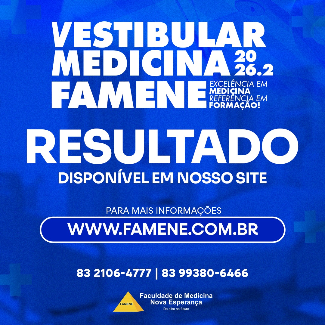 Resultado Vestibular – FAMENE 2026.2
