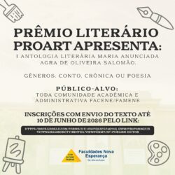 PROART Nova Esperança lança concurso literário para a I Antologia Literária Maria Anunciada Agra de Oliveira Salomão