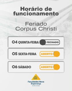 COMUNICADO – Corpus Christi