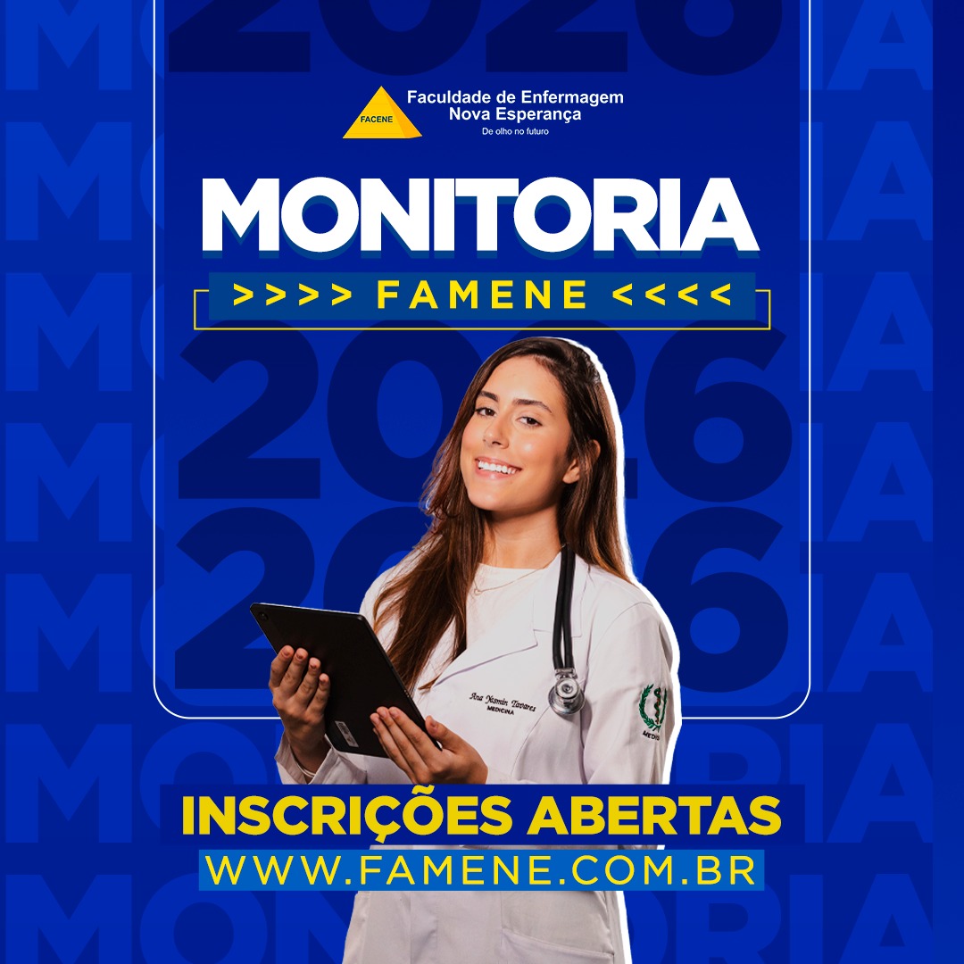 FAMENE DIVULGA EDITAL PARA A VAGA DE monitoria 2026.2