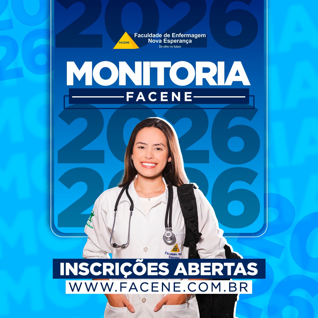 FACENE DIVULGA EDITAL PARA AS VAGAS DE MONITORIAS 2026