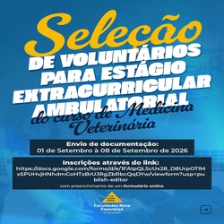 Estágio Extracurricular Voluntário em Medicina Veterinária