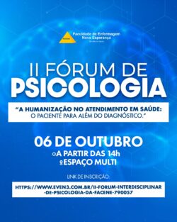 Vem aí o II Fórum Interdisciplinar de Psicologia da FACENE