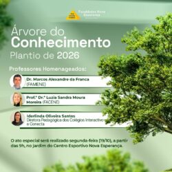 Árvore do Conhecimento 2026: uma homenagem a quem transforma vidas pela educação