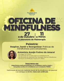INSCRIÇÕES ABERTAS | OFICINA DE MINDFULNESS