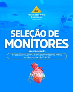Seleção de Monitores – Mostra de Anatomia Aplicada