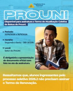 AVISO: Encontra-se disponível para assinatura o Termo de Atualização Coletiva de Bolsas do Prouni.